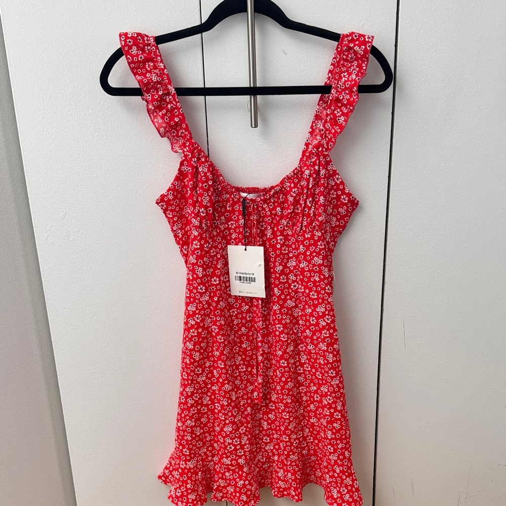 NWT Hello Molly Misty Fountains Red Dress